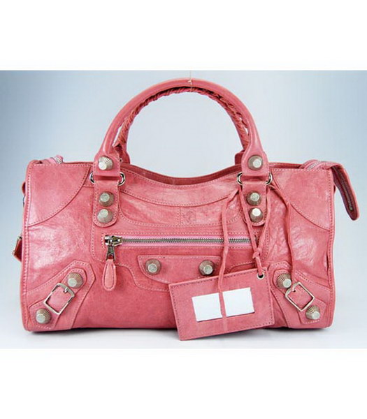 Balenciaga Giant City agnello grande borsa in rosa